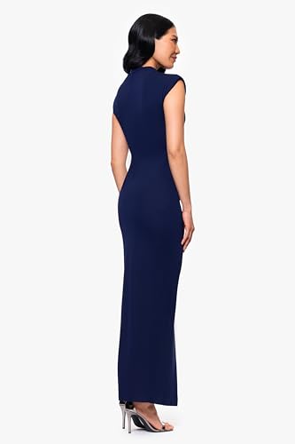 Image of Betsy & Adam Women's Cape Sleeve High Neck Bodycon Knee Length Dress with Cutout