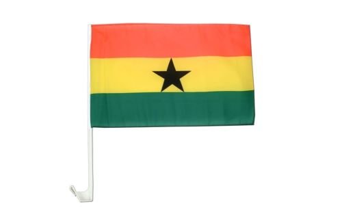 Moon Knives (2 Pack) Ghana Country Car Window Vehicle 12''x18'' Flag - Party Decorations Supplies For Parades - Prime Outside, Garden, Men Cave Decor Flag