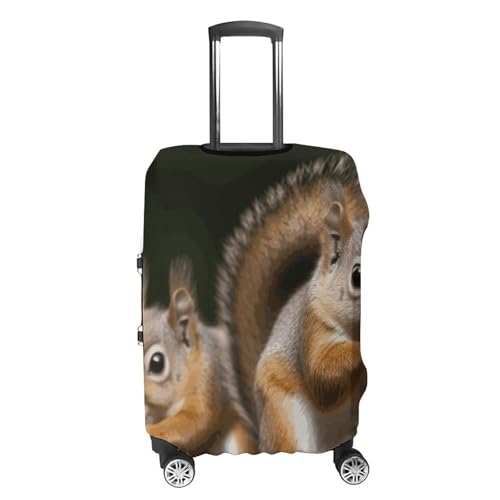 Squirrel Animal Printed Luggage Cover Protector, Fits 18-32 Inch Luggage4