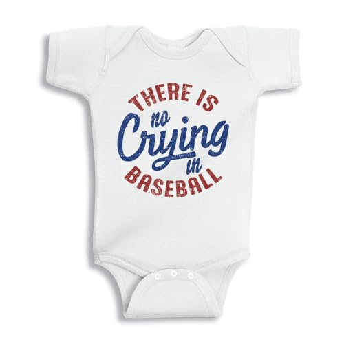 Vintage No Crying in Baseball Baby Infant Bodysuit