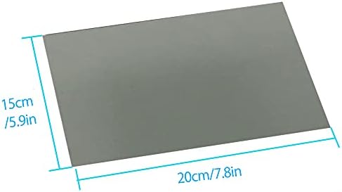 Polarized Film Sheets 3 PCS 8.2x5.9in/ 21x15cm Polarizer Linear Polarizing Filter Non-Adhesive for Educational Physics Photography Lighting