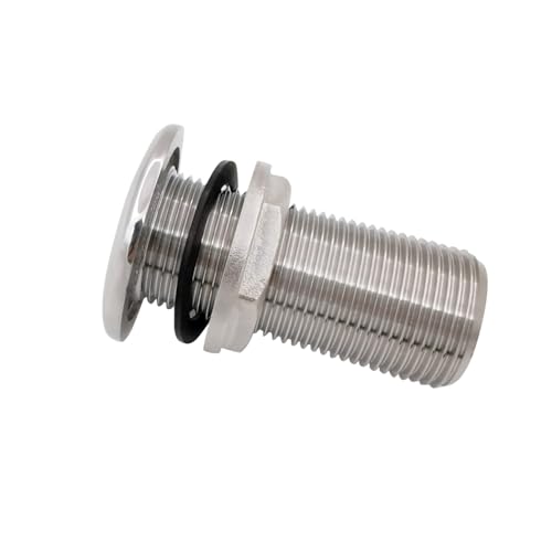 1PC of RANYUSS Stainless Steel 316Combo Stainless Steel Thru-Hull Fitting w/Nut with Gasket for 1IN ID Hose (1IN)