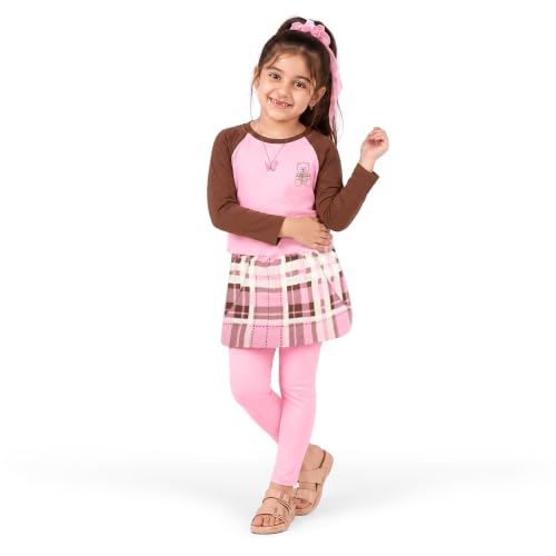 Image of YouGotPlanB Skeggings for Girls | Pack of 1 | 2-in-1 Skirt with Attached Leggings | Cotton | Ages 4-16 Years | Comfort fit | Ideal for Sports & Play