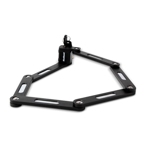 Kwikset 3 ft High Security Keyed Folding Bicycle Lock, Hardened Steel Links, Outdoor Bike Security,...