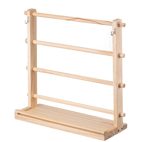 Organisateur de bobine en bois et support de ruban pour mercerie et pâtisserie