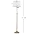 SAFAVIEH Lighting Collection Nadia Traditional Farmhouse Swivel Swing Arm Gold 64-inch Adjustable Height Living Room Bedroom Home Office Standing Floor Lamp (LED Bulb Included)