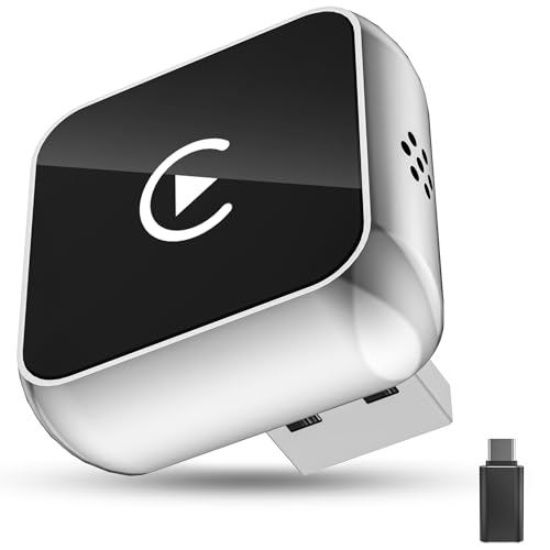 Adattatore Wireless Android Auto CarPlay 2-in-1 USB Type-C per Apple,