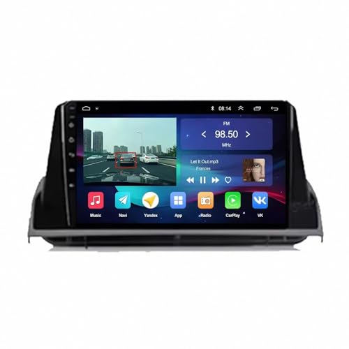 Android Auto en Mazda 6 viajes en carretera con pantalla de navegación táctil