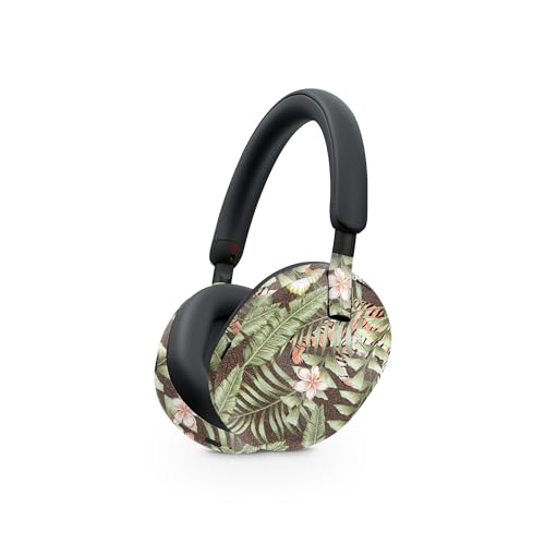 Image of MightySkins Glossy Glitter Skin Compatible with Sony WH-1000XM5 Headphones - Tiger Jungle | Protective, Durable High-Gloss Glitter Finish | Easy to Apply