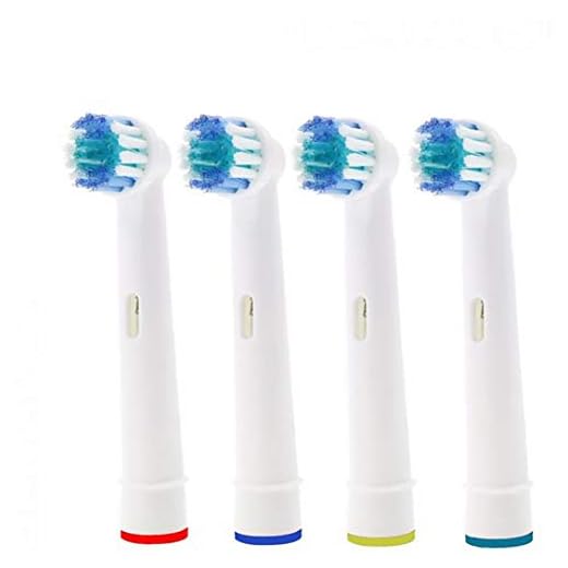4PCS / PACK Replacement tandborsthuvuden Extra Soft borst eltandborste borsthuvuden som är kompatibla med Oral-B För känsligt tandkött och tänder, Oral Care