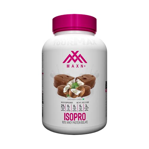 Image of MAXN ISOPRO /Whey Protein Isolate - Flavoured Supplement for Muscle Growth (Bounty, 1 kg)