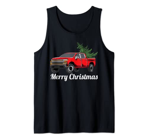 Feliz Navidad Camión Navidad Camión Amante Camiseta sin Mangas
