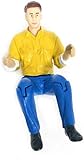 Flight Modal L64W80 Kids RC Cars Truck Driver Pilot Figurine - Blue, Yellow, Orange