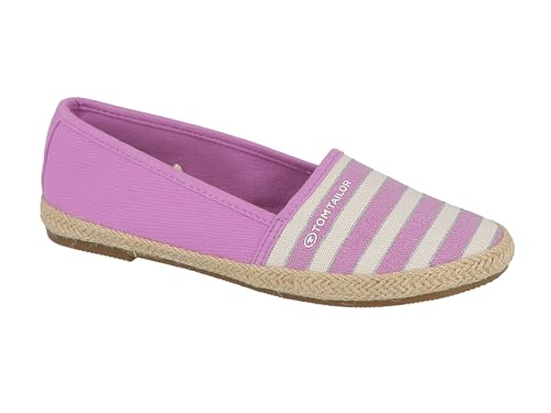 TOM TAILOR Damen 5392001 Flacher Slipper, White Flieder, 38 EU