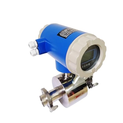 DN15/20/25/32/40/50 Tri-Clamp Electromagnetic Flow Meter Sanitary Milk Beer Water Magnetic Flowmeter Digital RS485(DN50)