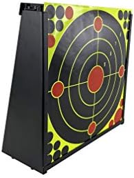 Super Target Systems Steel Bullet Trap, 12" x 12", with Steel Backplate & Rubber Panel for .22 Short Caliber rimfire & Airsoft, BB's, Airgun Ammo