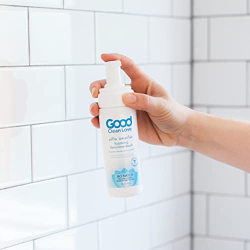 Good Clean Love Ultra Sensitive Foaming Feminine Wash, Ph-Balanced Vaginal Soap For Women With Natural Ingredients, Water-Based, Gentle Cleansing & Soothing Feminine Hygiene Intimate Cleanser, 5 Oz #TOP3