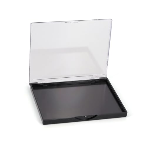 Snowso Empty Magnetic Eyeshadow Palette with Clear Top, Travel Makeup Organizer with 40Pcs Adhesive...