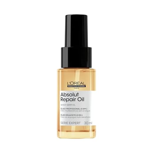 L'Oréal Professionnel Absolut Repair, Óleo de Tratamento Capilar Leave-in Multi-Benefícios 10 em 1, Cabelos Secos e Danificados, Proteína e Óleo de Proteína de Trigo, 30ml