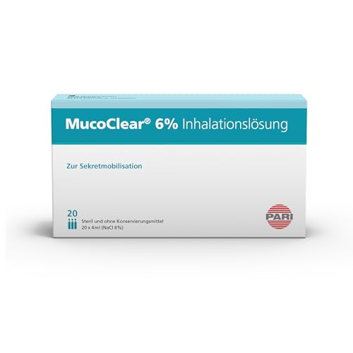 PARI MucoClear 6% Inhalation Solution, Pack of 20