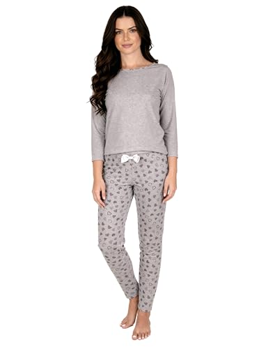 Pyjama femme coton doux anti-irritation Vivisence manches 3/4 pour grand confort