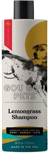 Gou Gou Pets Holistic Highly Concentrated, Natural and Clean Pet Care Lemongrass Dog Shampoo: Clean and Hydrate Your Dog’s Coat with Our…