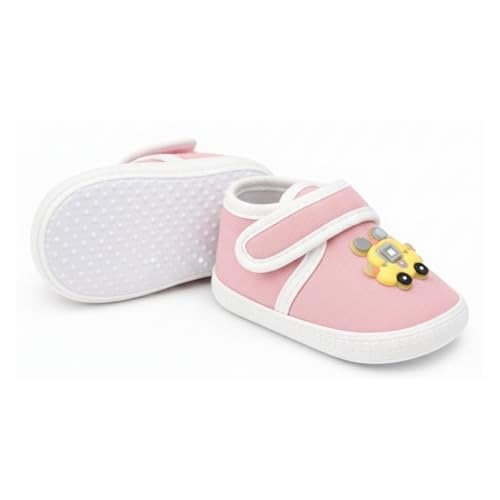 Image of PureSole Cotton Baby Shoes for 6-12 Months | Lightweight & Breathable Booties with Flexible Anti-Skid Sole | Casual Shoes for Baby Boys & Baby Girls