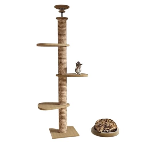 Arbre à chat pour grands chats : la tour en bois pour votre salon