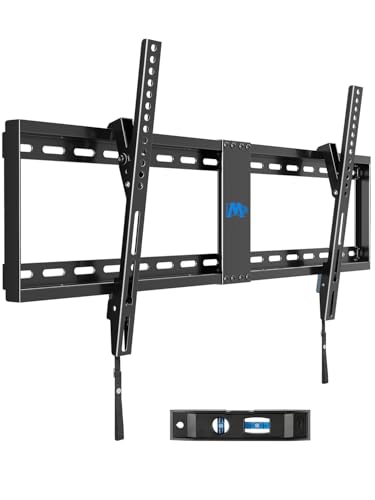 Mounting Dream Tilt TV Wall Mount for Most 42-84 inch TV, Universal Tilt TV Mount Wall Bracket with Low Profile Design, Max VESA 800x400mm and 132 LBS, Easy for Centering on 16