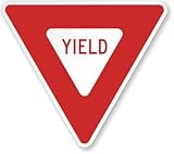 SmartSign Yield MUTCD Compliant Traffic Sign 24' x 24', 3M Engineer Grade Reflective Aluminum, Durable, High Visibility, Road Safety Sign, Made in USA