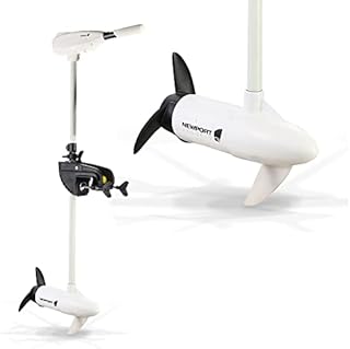 Newport L-Series 62lb Thrust Transom Mounted Saltwater Electric Trolling Motor w/ LED Battery Indicator (40