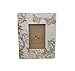SusggO Marco de Madera para Fotos Color Blanco Decapado, Artesania Pintado a mano fotografia Decoracion para la mesa, estantería, escritorio, sobremesa (10cm x 15cm, MARIPOSA)
