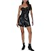 hibshaby Womens Black Shorts, Faux Leather Shorts Wide Leg High Waist Casual Shorts with Pockets Fashion Trendy X-Large