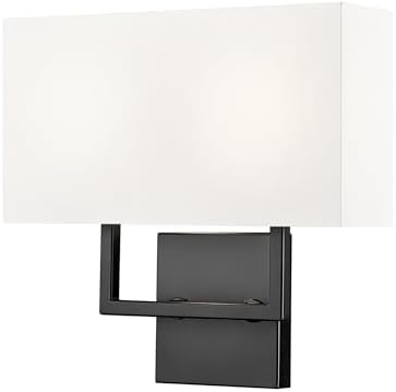 Z-Lite 815-2S-MB Saxon - 2 Light Wall Sconce-11.25 Inch Tall and 12 Inch Wide, Finish Color: Matte Black
