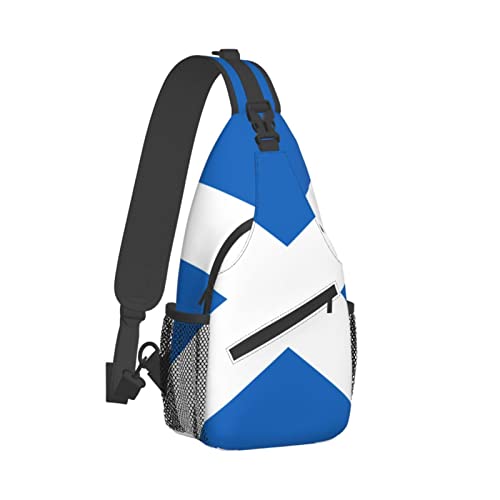 Mochila bandolera unisex con bandera escocesa miniatura 3
