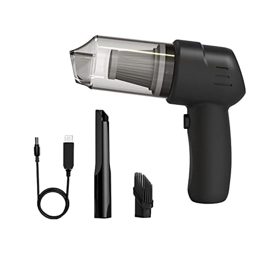 Aspirador De Pó,Jiangtao Aspirador de pó portátil com 100 W 9000 Pa, motor potente, sem fio, kit de limpeza portátil para aspirador de pó para carro/casa/escritório, preto