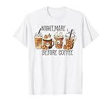 Nightmare Before Coffee Pumpkin Spice Halloween Costume T-Shirt