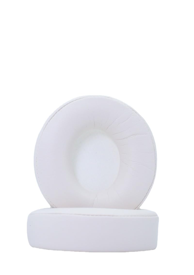 Replacement Ear Pads Compatible with Beats Solo Pro Headphone Pads Protein Leather Soft and Comfortable Resilient Sponge (Beige)