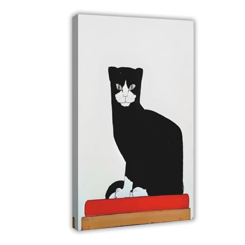 The Cat Bart Van Der Leck impression sur toile décoration murale salon bureau