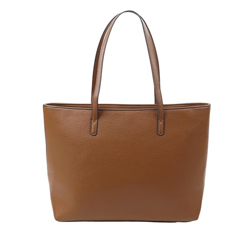 Image of TOMMY & KATE HARLEY Classic Tote Bag for Women, Premium Quality Shoulder Bag Grain Texture with Inner Pockets, Spacious and Stylish - Ideal for Work, Travel, and Daily Use (Tan)