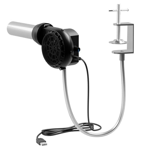 屋外調理用バーベキューブロワー、USB充電式ハンドヘルドファンベローズ、アルミチューブ付き