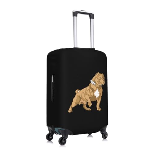 American Bully Travel Luggage Cover Suitcase Protector Fits 22-25 Inch Case(Black,M)2