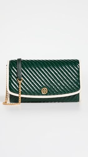 Tory Burch Women's Robinson Patent Puffy Quilted Chain Wallet2