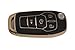 STRAFFI TPU Key Fob Cover Shell for Flip 2013 2014 2015 2016 2017 Fusion 2021 2022 Ford Bronco 2015-2021 F-150 2017-2022 F-250 F-350 F-450 F-550 2019-2023 Ranger (flip key 4 button black) HEYEZQTY