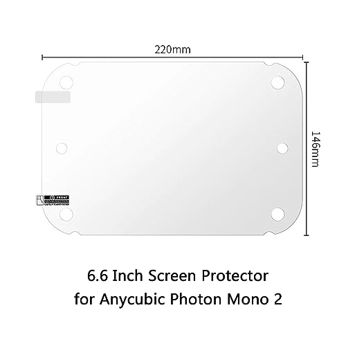 LANKEGU 5PCS Screen Protector for Anycubic Photon Mono 2, Resin 3D Printer Screen Protector Film for Anycubic Photon Mono 2