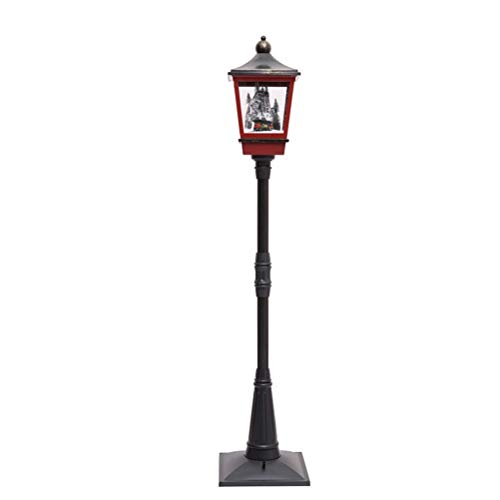 Lampadaire LED de Noël grand modèle 182 cm finition prestige avec décorations