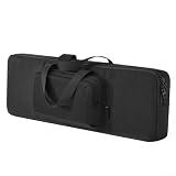 ZWEquipint Custodia per tastiera Logitech per MX Keys serie S, custodia per tastiera wireless a 87 tasti, con doppie tasche e doppi manici, custodia protettiva da viaggio in nylon, per ufficio e uso