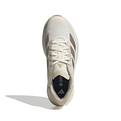 adidas Women's Duramo Speed 2 Running, Chalk White/Cyber Metallic, 10 - image 2
