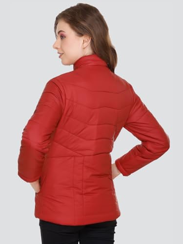 Image of RARE TIMES Women's Stylish Solid Full Sleeves Jacket | Winter Wear Quilted Jacket for Travelling | Regulaer Fit Puffer Jacket For Women