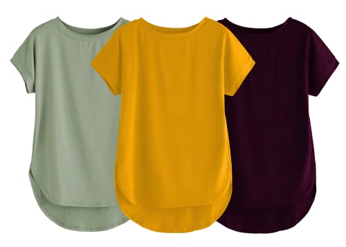 Image of Fabricorn Stylish Plain Up and Down Cotton Tshirt for Women